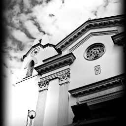 vignette blackandwhite church photography