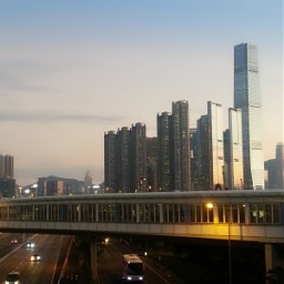 hongkongphotography buildings footbridge lampost streetphotography