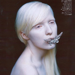 albino girl woman model pale