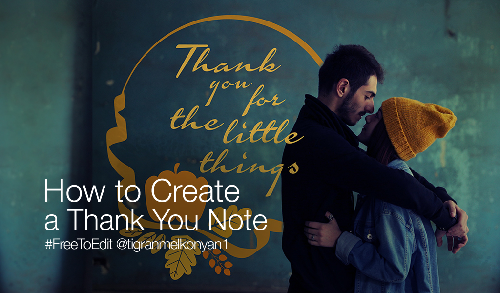 thank you note tutorial