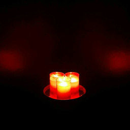 romantic candlelight black and red