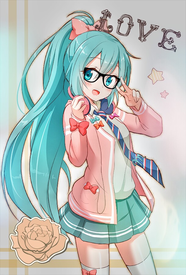 Hatsunemiku edit hipster anime cute